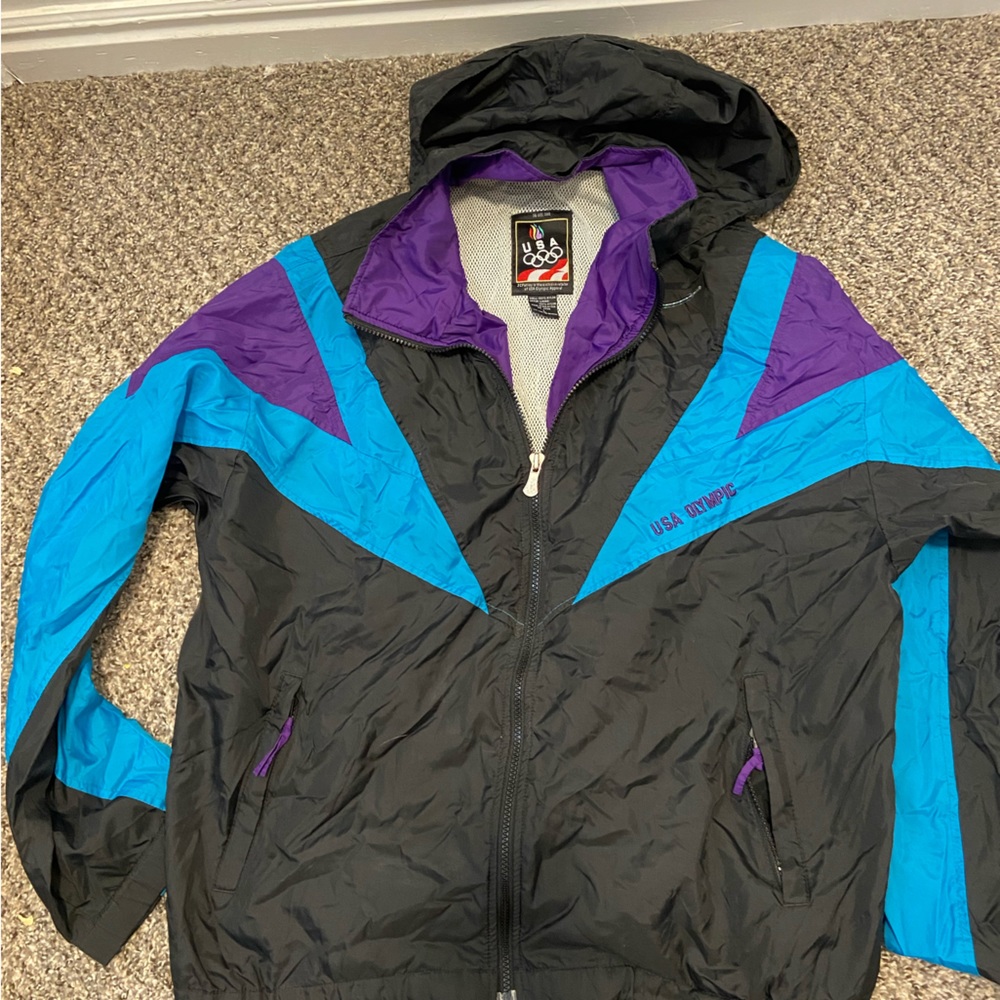 Vintage Official 80s Olympic Windbreaker